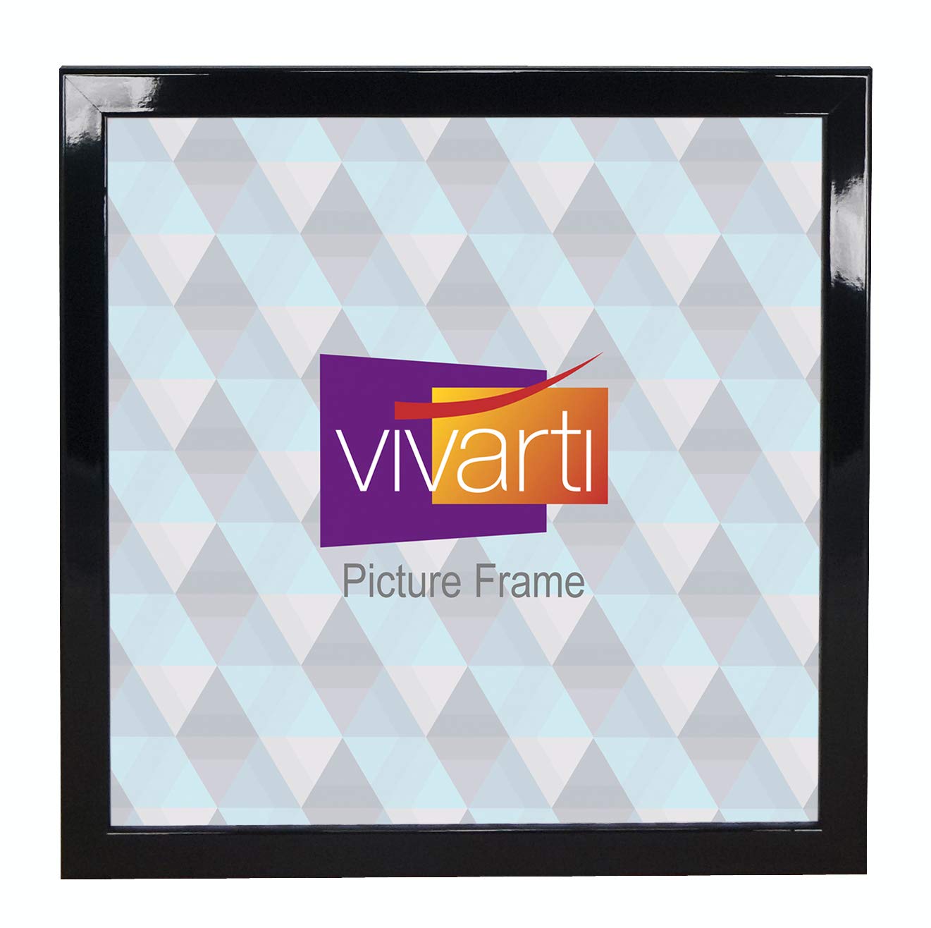 Vivarti Gloss Black Thin Picture Frame, 30 X 30 Cm