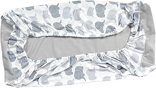 Toyvian Pano De Mesa Elástico Forros De Fraldas Lençóis De Cama De Bebê Trocador De Bebê Cama Cosleeper Almofada De Troca Contornada Tecido De Malha Cinza Recém-Nascido Trocador Lençol