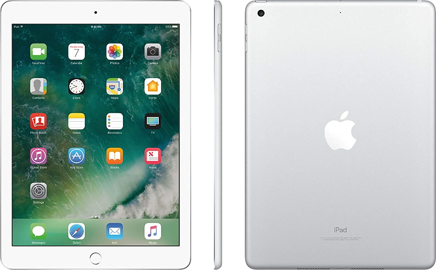 iPad (UK) Apple - Silver - 128GB Cellular + Wi‑Fi iPad Buy wifi+sim silver 5世代128G iPad本体