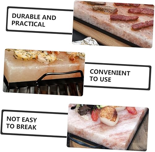 Miniatura 4 de OFFSCH Estante de sal para placa de sal, bandeja de placa de sal para cocinar, rejilla de acero inoxidable, bandeja de servir de acero inoxidable,