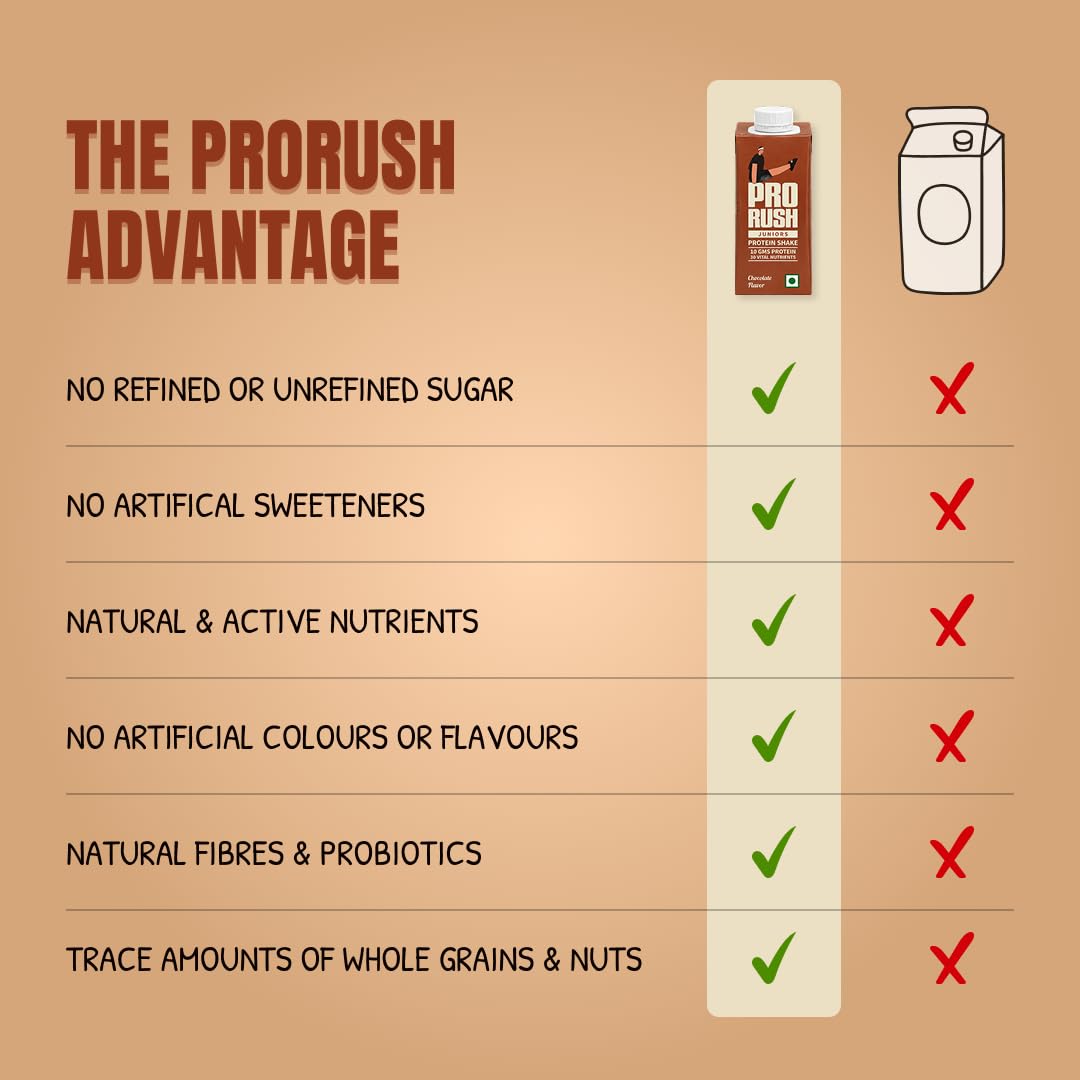 ProRush Chocolate Protein Shake 250ml (Pack of 10) | Ready-to-Drink Protein Beverage with High Protein & Vitamins | Chocolate Flavour | Post Workout & Daily Nutrition Drink — Amazon image 6