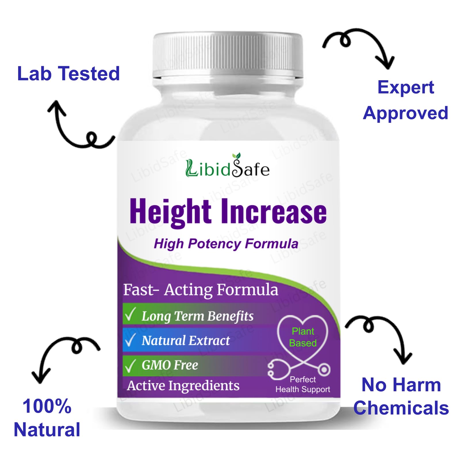 Dual-action Height Increase Capsules with Another Height Gain Tablets - Height Growth Capsule for Men, Advanced Formula with Natural Ingredients for Improved Height Support, Faster and Safer Growth 1