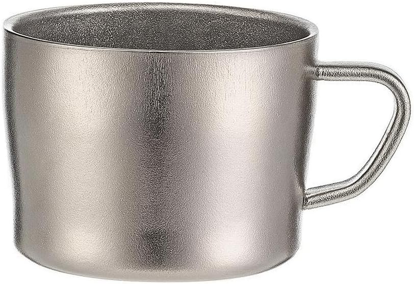 Pure Titanium Mug, 100% Titanium Lightweight Cup with Crystalline Surface – Non-Metallic Taste, Corrosion-Resistant, Durable, Healthy Drinkware for Home, Camping & Outdoor Use