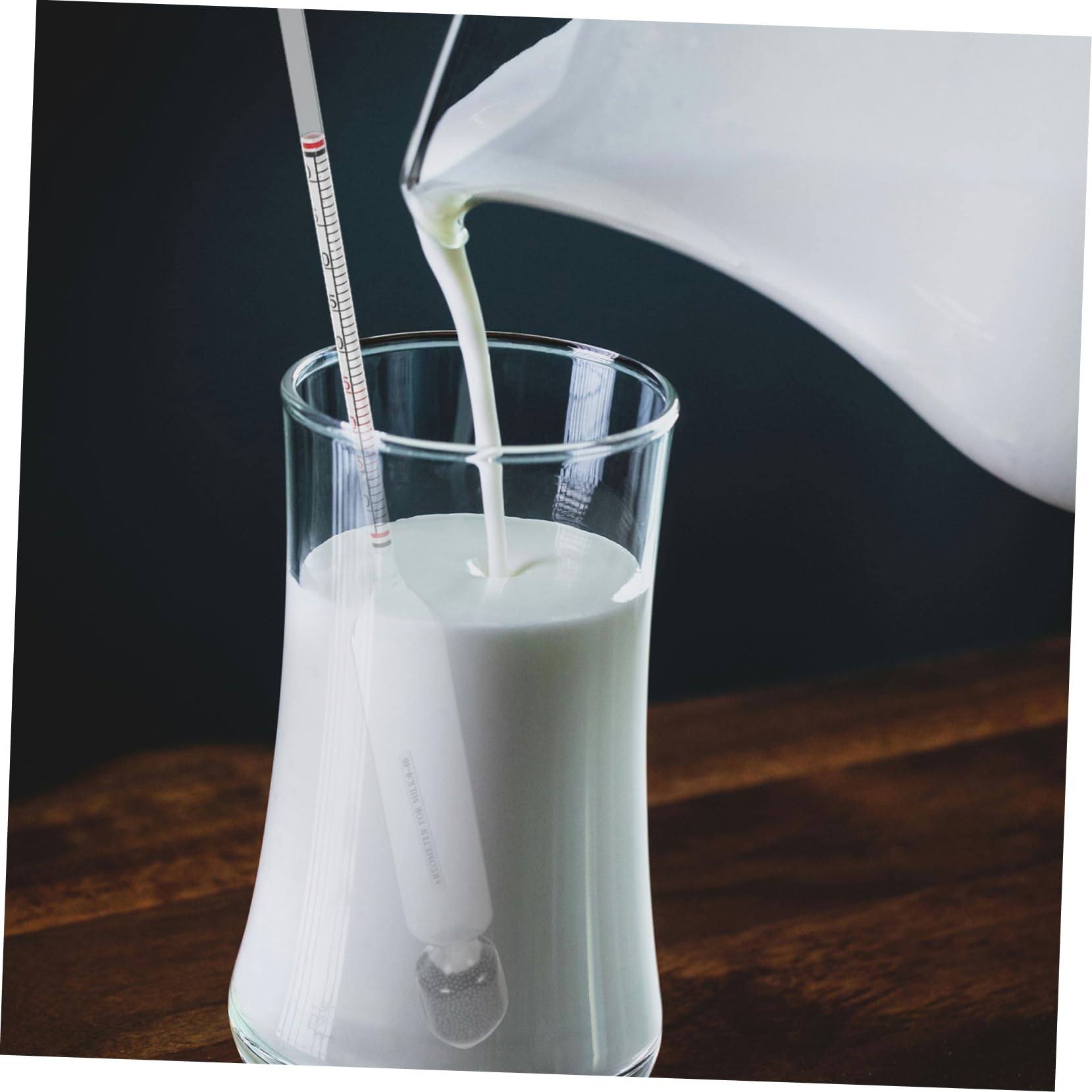 OSOLADY 1 Set Lactose Sugar Meter Measuring Tool Hydrometer Lactate Meter for Beginners Milk Meter Milk Tester Measure Tool Kitchen Supplies Iron Sand Transparent