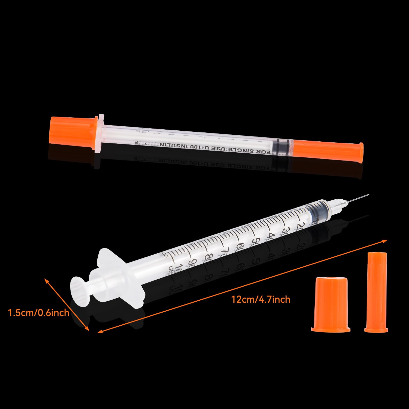 30 U-100 Syringes 1ml - 30G Disposable -7