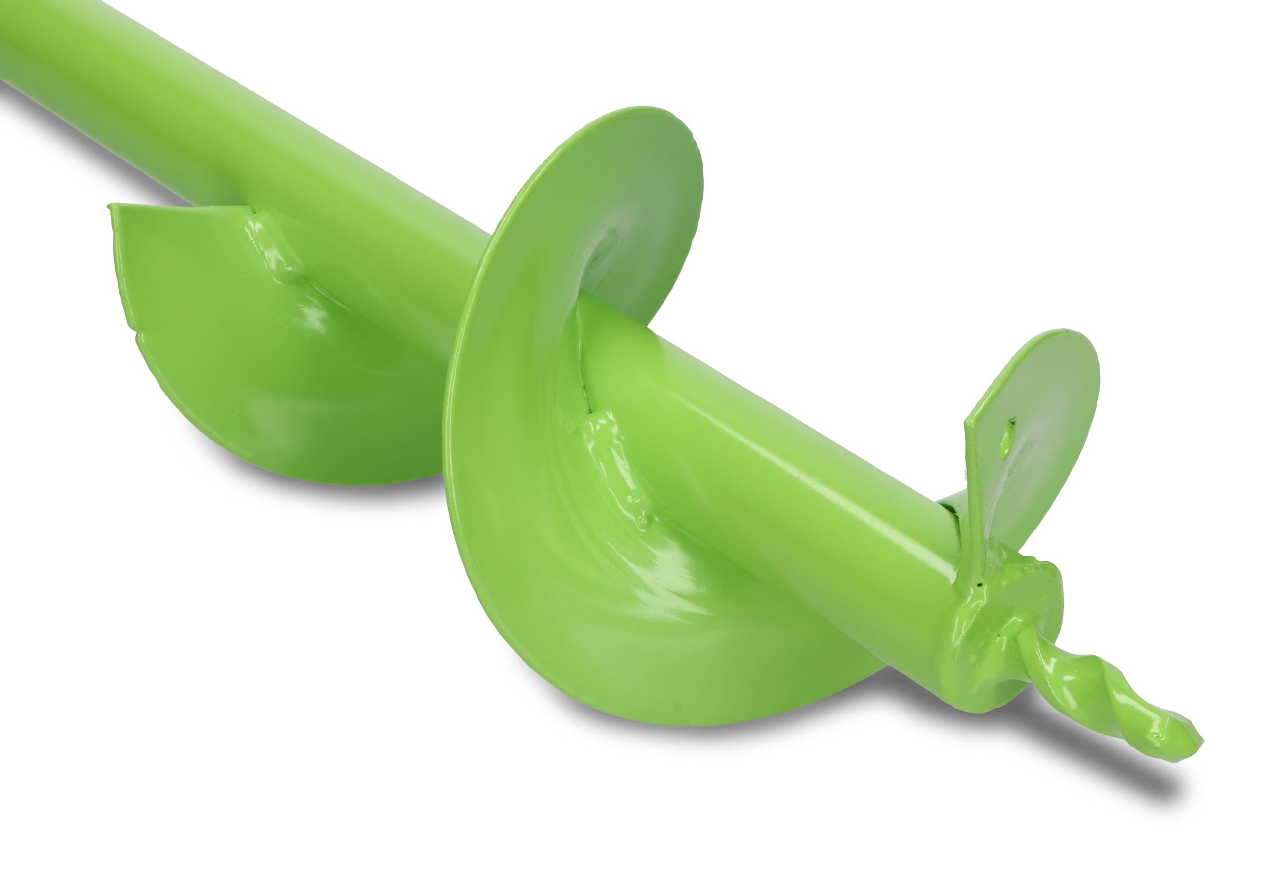 WERHE Punta da terra 100 mm Ø, lunga 600 mm per trapano e avvitatore a batteria – trivella da giardino per piantare senza sforzo fiori, arbusti e scavare fori per pali di recinzione