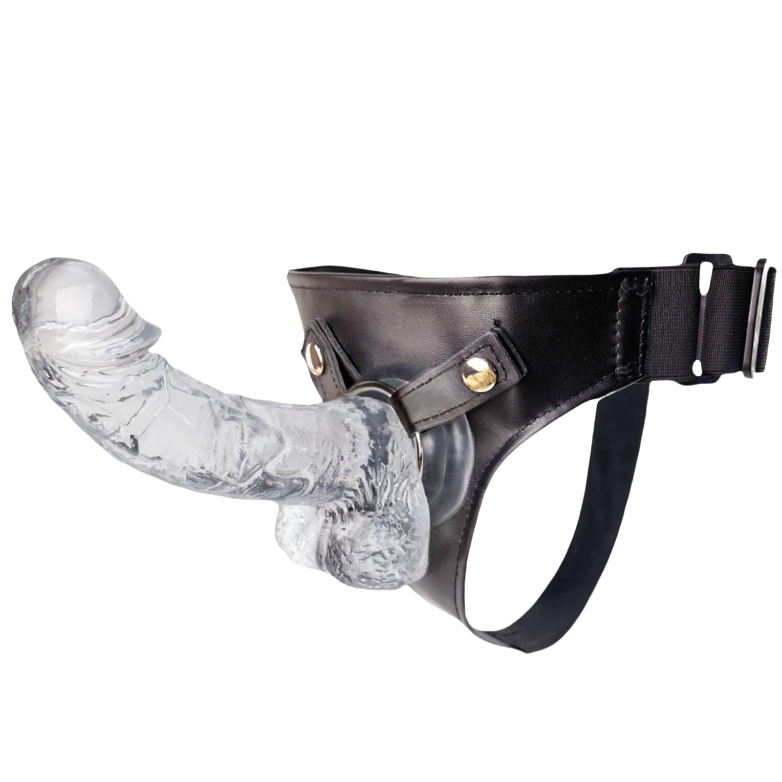 Strap On Dildo Imbracatura Strap-On per Coppie Uomo Donna Pene Realistico in Silicone Indossabile Plug Anale Giochi per Adulti Sesso Coppia SM Lesbiche Stimolazione del Punto G Bondage Sex Toy, M