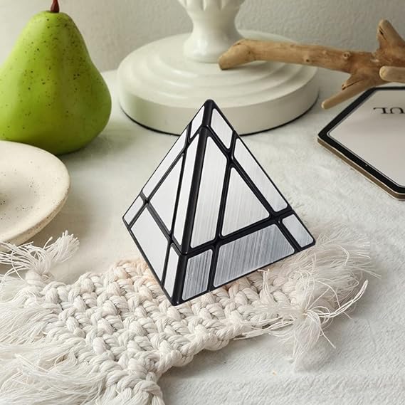 New Ideas Magic Tower Cube Pyramid Magic Cube Pyraminx Mirror Cube Suitable for Brain Development Puzzle Games