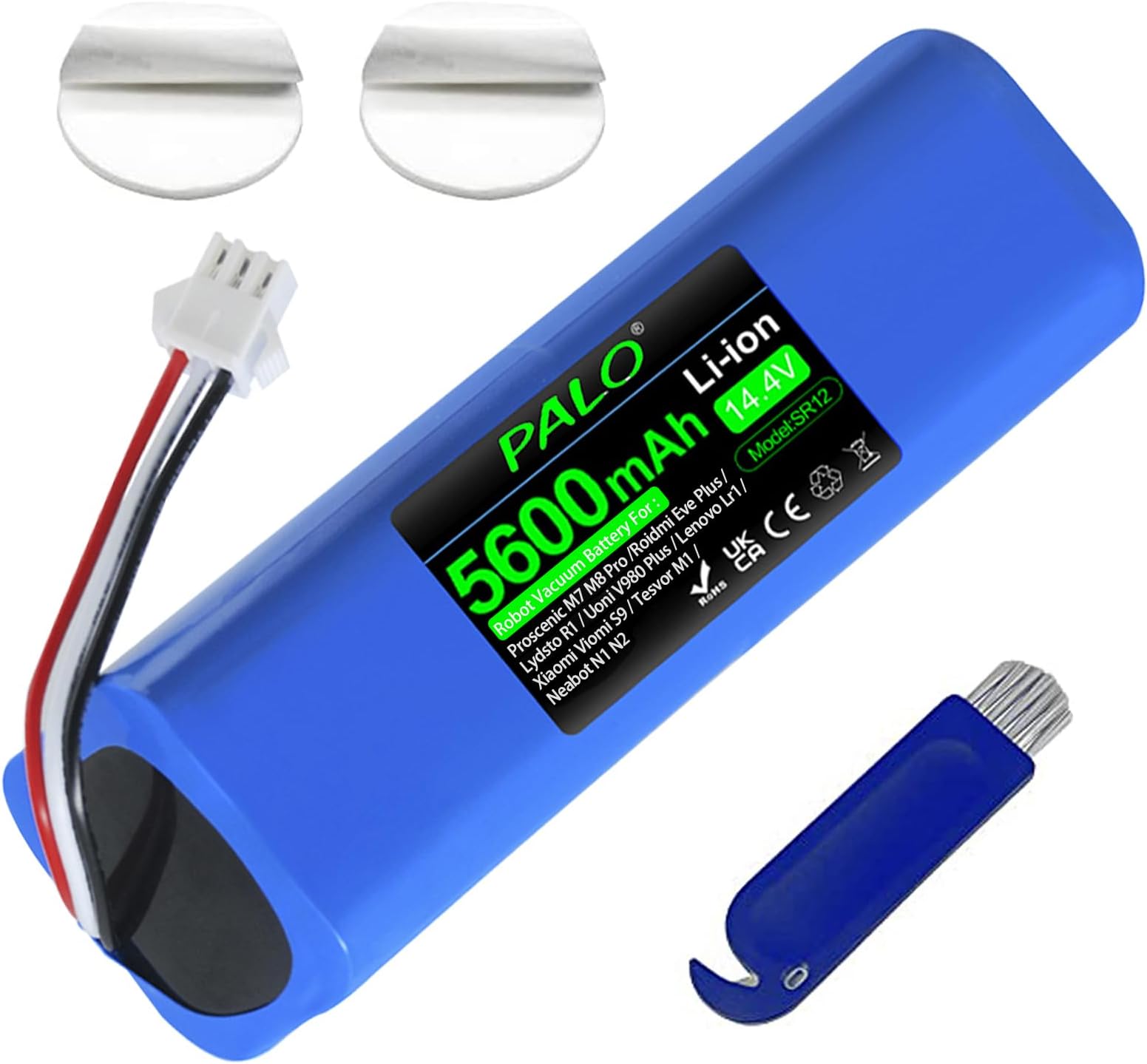 Replacement Battery for Proscenic M7 Lydsto R1 M8 Pro Uoni V980 Plus Lenovo Lr1 Roidmi Eve Plus Xiaomi Viomi S9 Vacuum Cleaner Battery