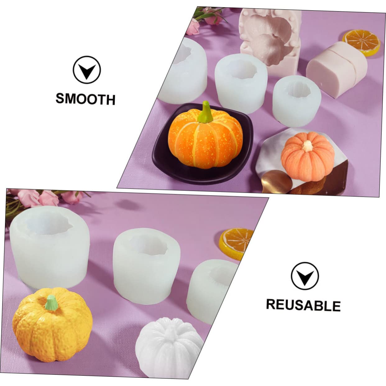 Alipis 3 Sätze Kürbis DIY Form Backblech Kuchenform Kuchenformen Würfel Kekse Kuchenformen Fondant Keksausstecher Cupcake Dekoration Kuchen Pellets Sukkulenten 3 Stück * 3