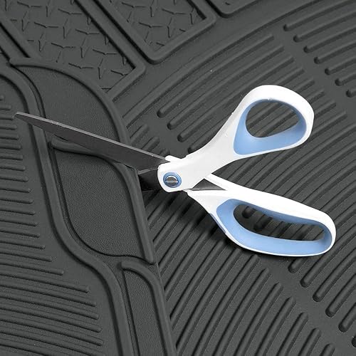 Miniatura 4 de BDK ProLiner Diamond Grid - 3 alfombrillas de goma resistentes para automóvil, SUV, camioneta y camión, protección para todo tipo de clima, ajuste