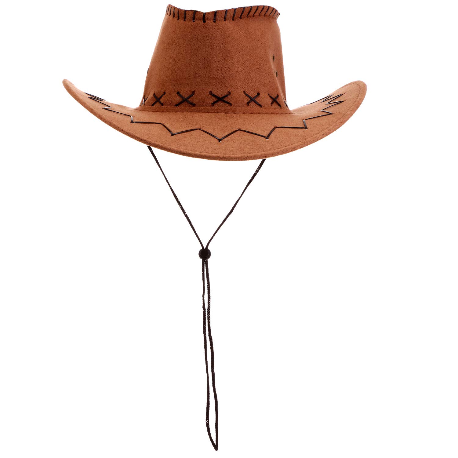 SATINIOR 6 Pezzi Cappello da Cowboy Occidentale con Bandanna, Abito Costume Festa Favorito