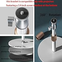 Vista 5 de Pico - Soporte para proyector con base de metal estable, extensión flexible y ajuste de ángulo, gestión de cables, interfaz de 1/4 de pulgada, ideal
