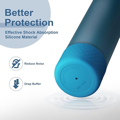 Vista 25 de 2PCS Silicone Water Bottle Boot for Owala 24oz 32oz 40oz, Anti-Slip Protective Sleeve Bottom Bumper Protector for FreeSip, Twist, and Flip Stainless