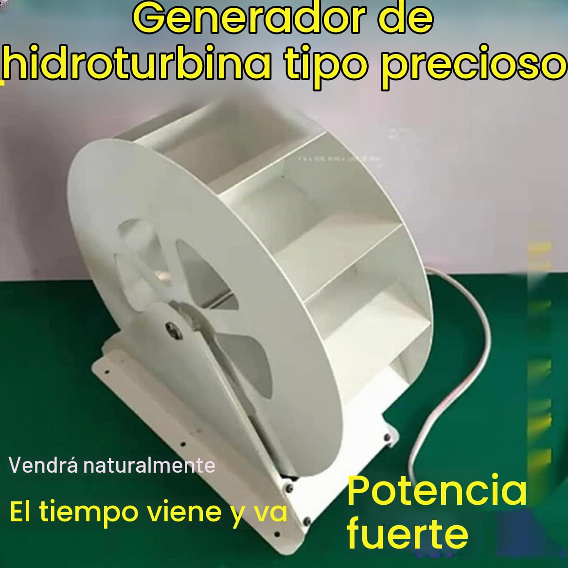 Generador de Turbina Hidráulica con Rueda de Agua - Disco de Baja Velocidad para Energía, Viento al Aire Libre
