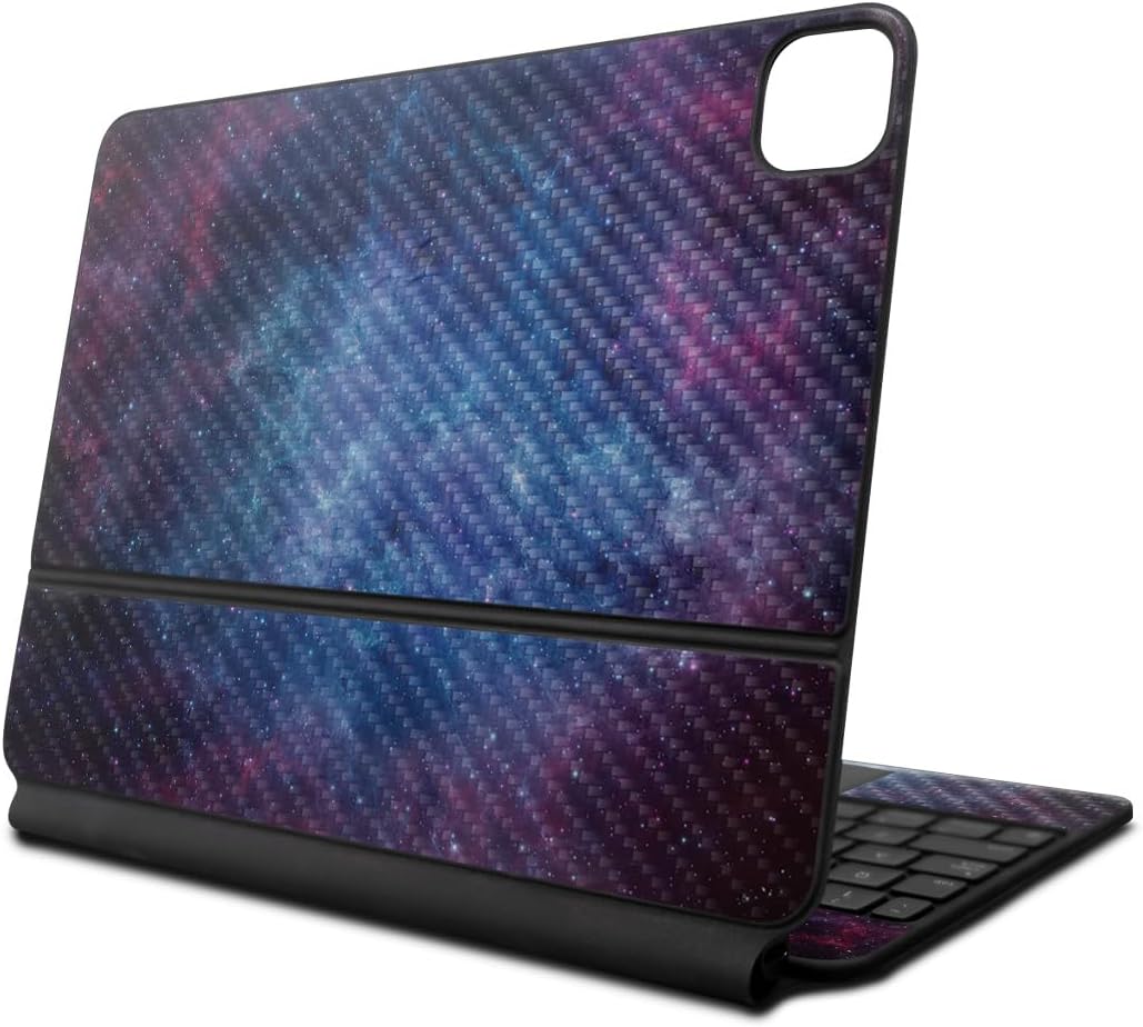 Carbon Fiber Skin Compatible with Apple Magic Keyboard for iPad Pro 13‑inch (M4) 2024 - Nebula - Premium 3M Vinyl Protective Wrap Decal Cover - Easy to Apply | Crafted in The USA by MightySkins