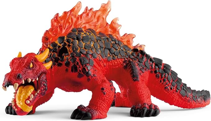 Schleich ELDRADOR Creatures | Dragón de Magma 70156 | Figura monstruosa ELDRADOR con mandíbula móvil | Juguete de acción para niños a Partir de 7 años | 18 x 8 x 8 cm