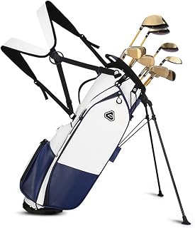 KAEREL Golf Stand Bag With Strap 5 Ways Divider Golf Bags Waterproof Golf Bag For Men Women Easy To Carry Ideal For Golf Course & Travel, Lightweight Golf Accessories