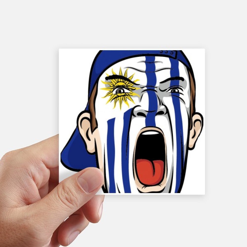 Autocollant drapeau Uruguay 10cm sticker moto ordinateur portable 8pcs