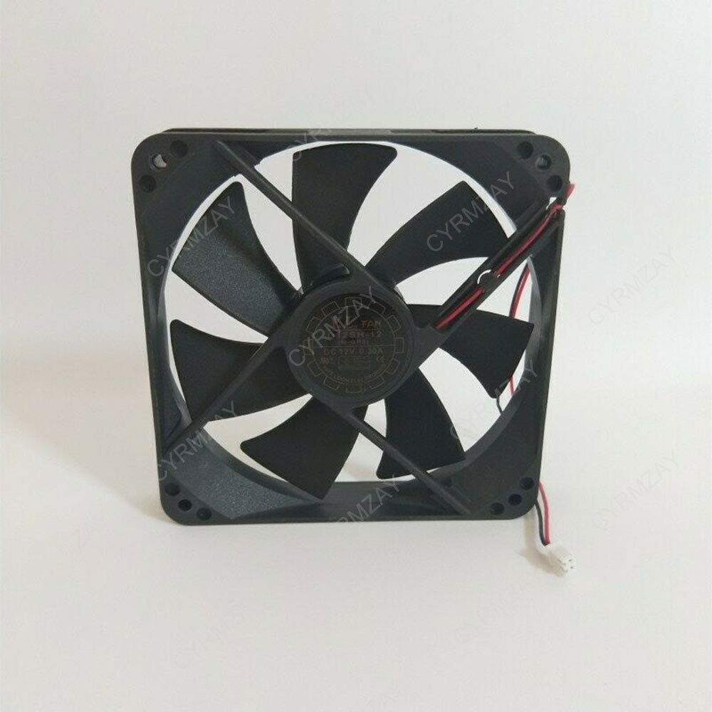 CYRMZAY Compatible for Yate Loon D12SH-12 12V 0.30A 120 * 120 * 25mm 2Pin Cooling Fan