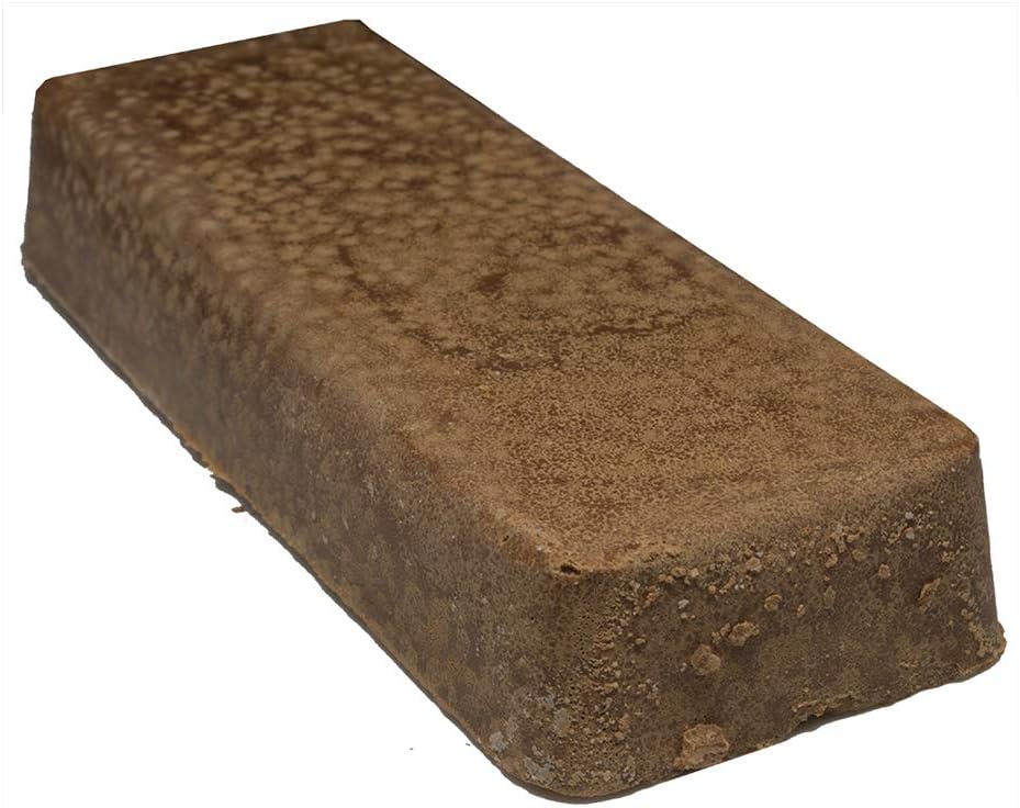 Benchmark Abrasives Brown Tripoli Buffing Compound for Cutting Removing Scratches On Non-Ferrous Metals, Wood, Aluminum Stainless Steel - 1 Pound Bar (Brown Tripoli)