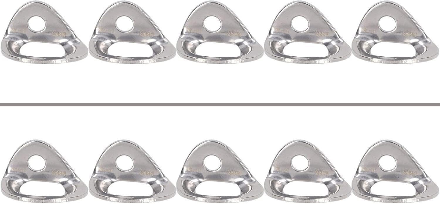 Adventure Climbing Gear Stainless Steel Climbing Bolts Climbing Screw for Anchors Climbing Screw Hanger,Stainless Steel Material for Rock Climbing and Cave Exploration 10Pcs