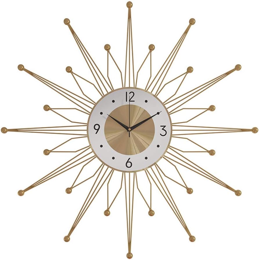 Wall Clock Modern Minimalist Living Room Wall Clock Watch Clock Household Iron Material Atmosphere Personality Creative Fashion Decorative Wall Charts Mute Bell The Size of 70cm * 70cm
