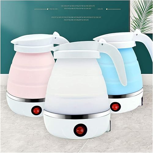Miniatura 5 de Hervidores de viaje eléctricos Mini plegable de silicona de 800 W multifunción Hervidor de viaje portátil para el hogar resistente a altas