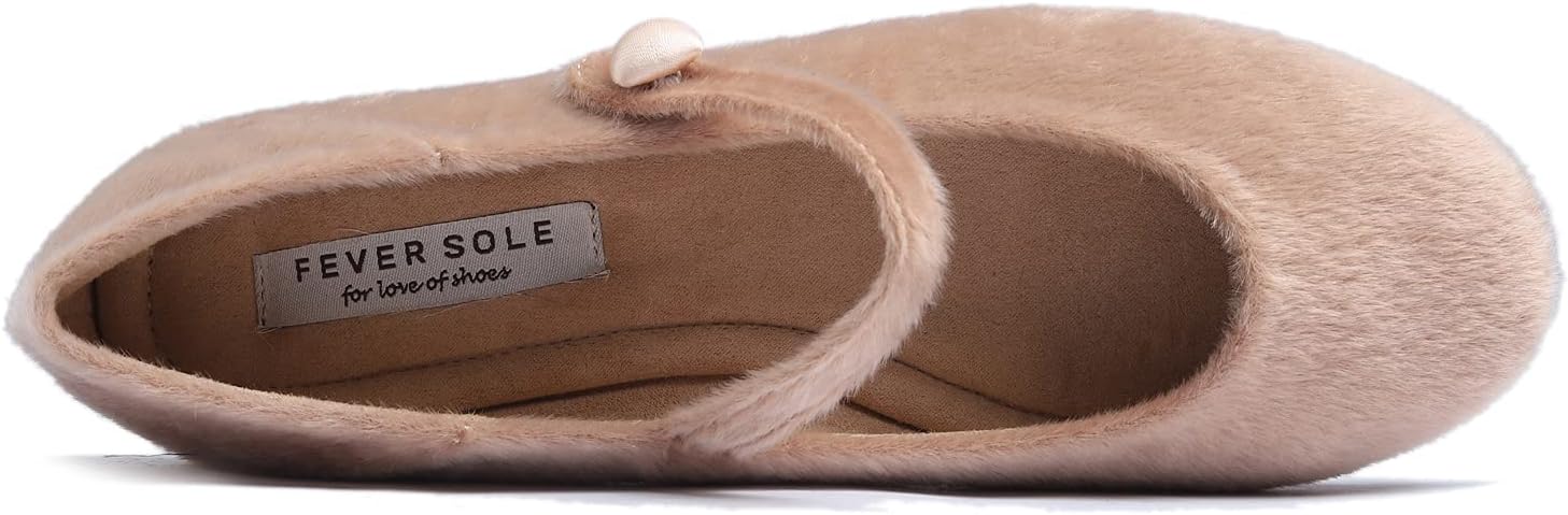 FEVERSOLE Women's Macaroon Colorful Memory Foam Cushion Insock Patent Ballet Flat - Image 3