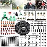 kit riego por goteo lidl 【Interruptor de flujo de Agua Ajustable de forma Independiente】 El kit de riego por goteo está equipado con un conector de 2 vías, 15 boquillas de atomización naranjas y 20 goteros de riego rojos. Puede ajustar el flujo de agua girando las perillas en el conector de 2 vías o girando los interruptores en los goteros y boquillas para personalizar el riego de su planta.