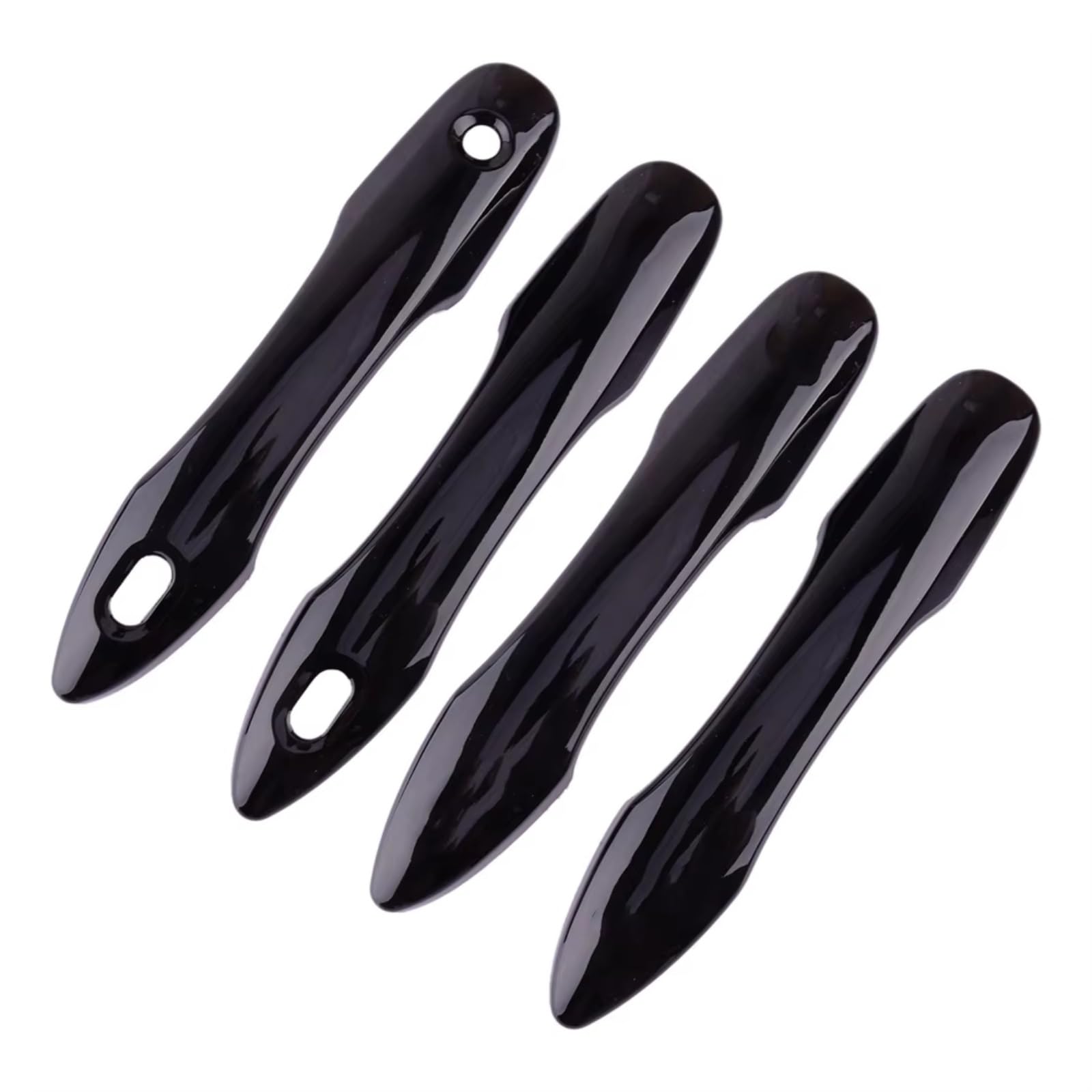 JJRFVBGT Door Handle Trim Compatible with Toyota for Corolla for Cross 2022 2023 ABS Glossy Black Side Cap Trim Decor Exterior Door Handle Housing