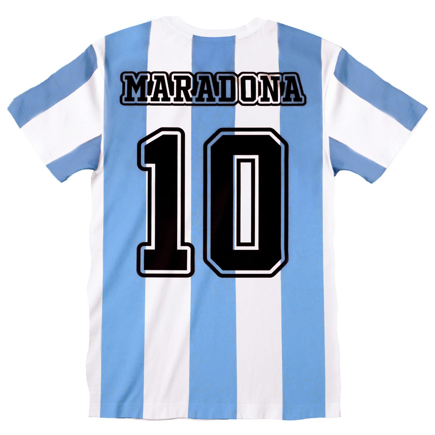 Maillot de foot Diego Armando Maradona. Réplique officielle T-shirt de football Argentine pour garçon et adulte.
