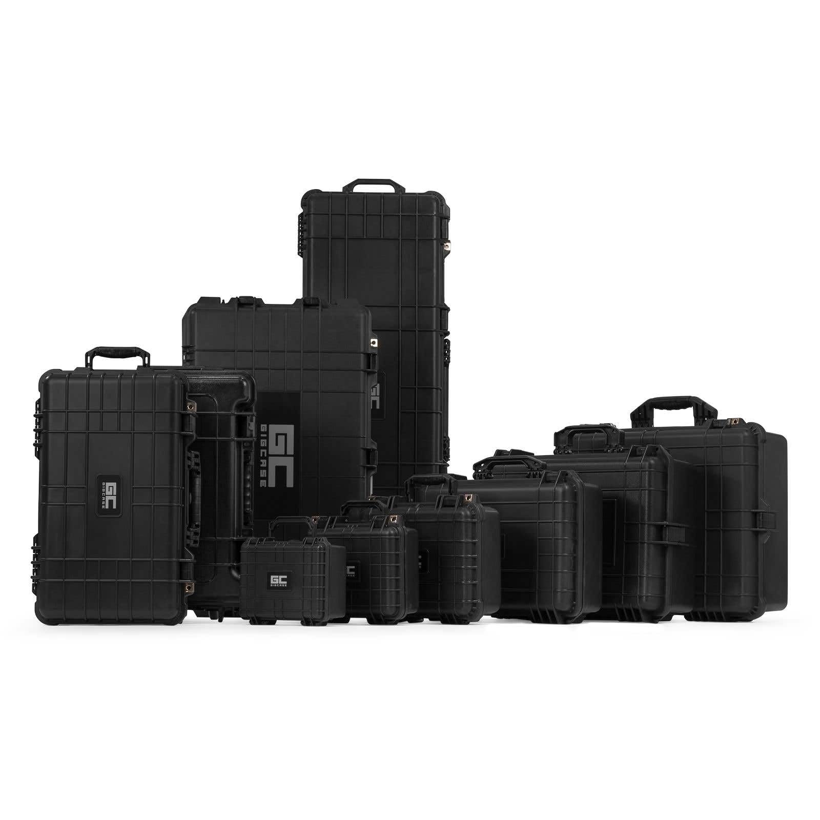 Power Dynamics GIGcase6 Maleta Rígida Impermeable con Espuma Interior para Protección Total - Estuche Universal para DJ, Fotografía, Cámaras, Equipos Electrónicos o Transporte Seguro. Color Negro