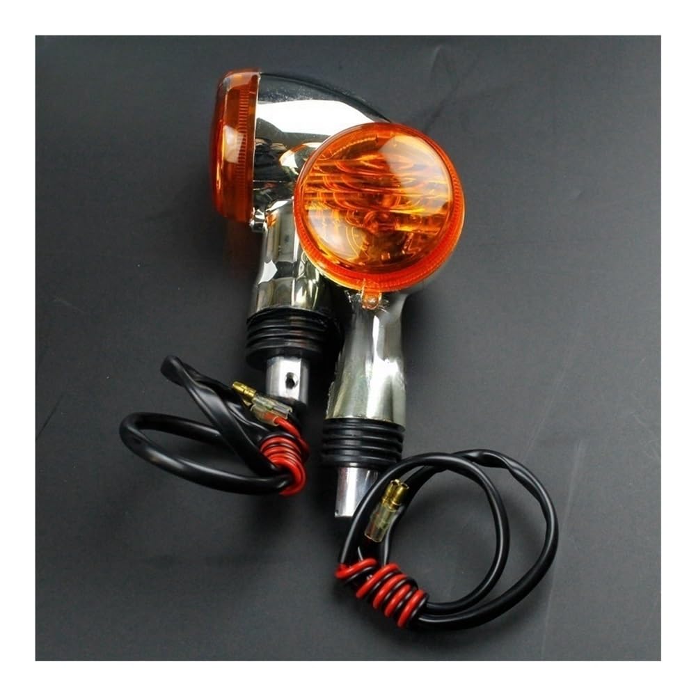 Intermitentes 4 Uds. Luz De Intermitente Trasero Delantera Cromada para Motocicleta Indicador Ámbar Intermitente para Su&zuki Bulevar M109R VRZ1800 2006-2015