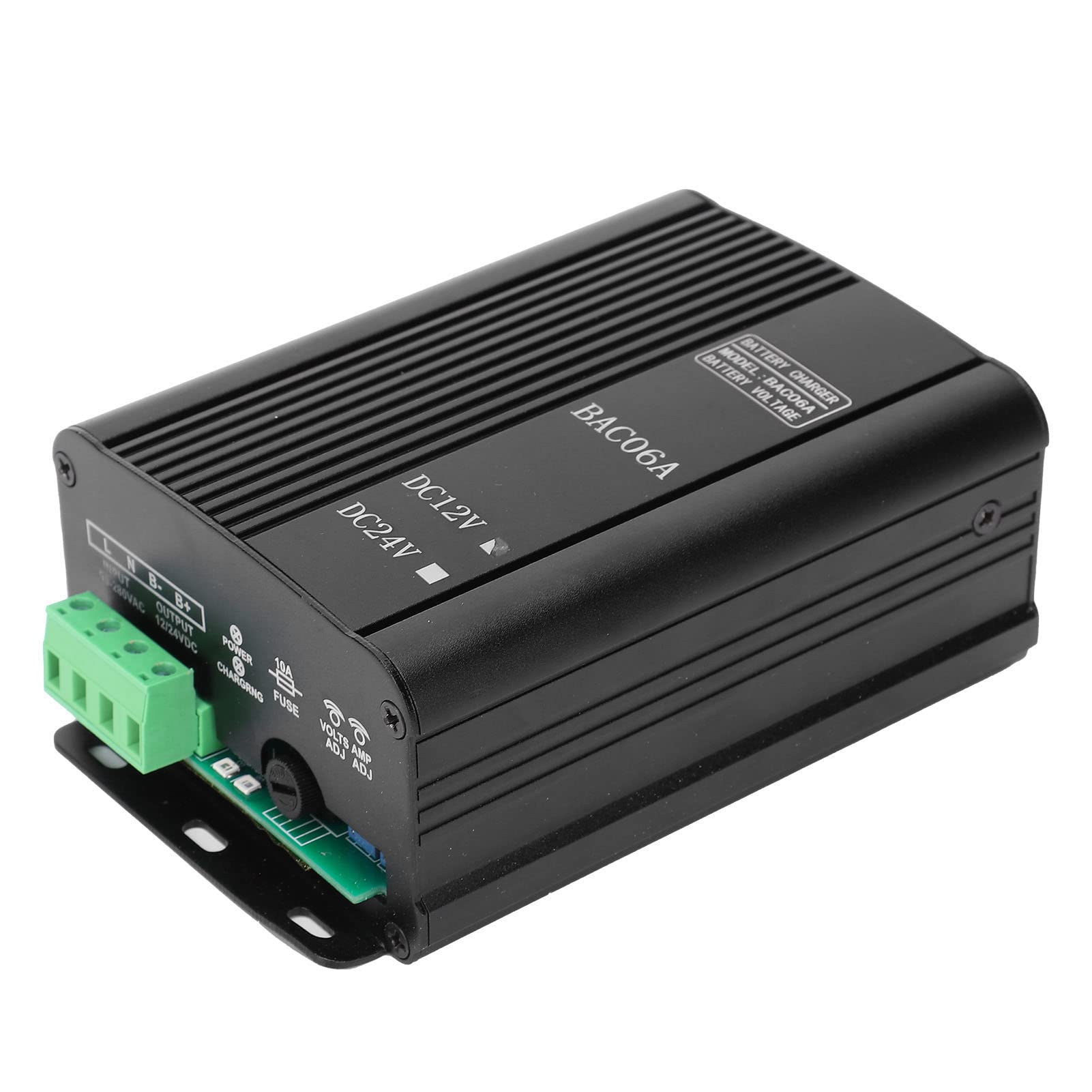 Fafeicy DC12V 6A Batería del Generador, Aleación DE Aluminio BAC06A AC100-240V Cargador DE Cargador, Protección DE Memoria DE Cortocircuito Sobrecargado (DC12V6A)