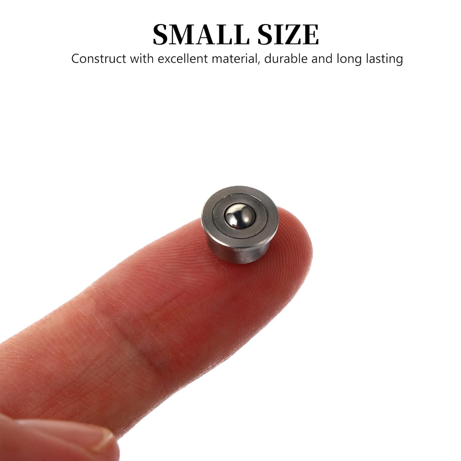 3 Sets Universal Steel Ball Roller Miniature Transfer 360 Degree Wheels Transfer Bearing Casters Replace to Rotate Metal Material