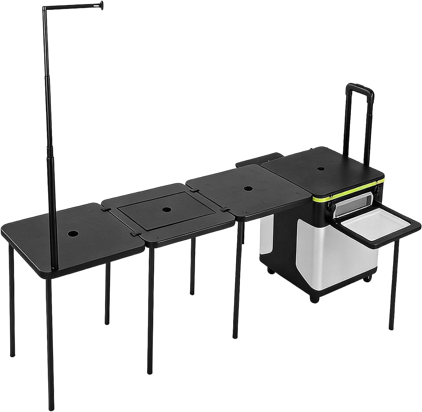 Folding Kitchen Table with Wheels Outdoor Kitchen Station with