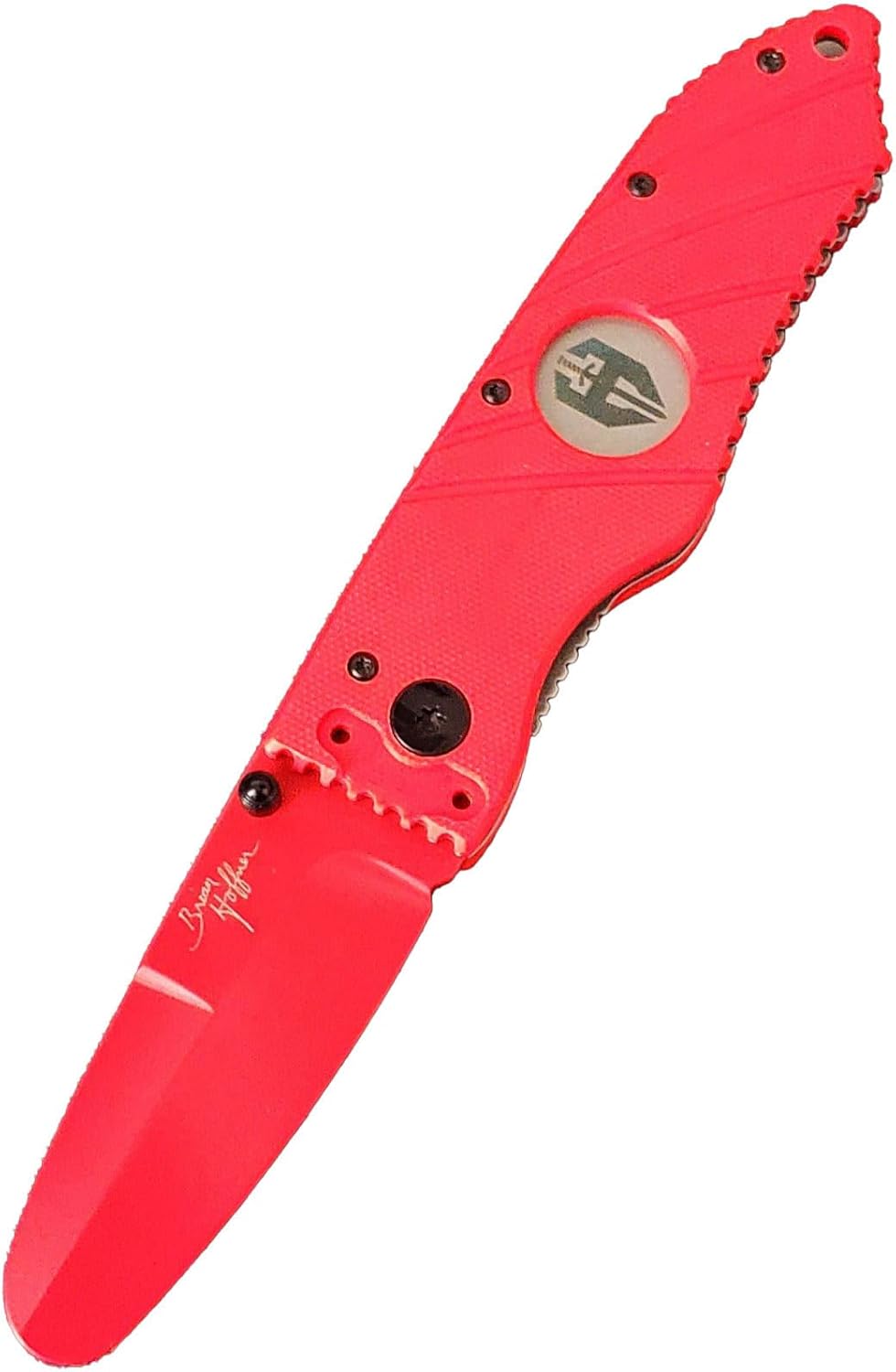 Hoffner Knives Red Training Folding Knife, Same Knife as our 3.5-Inch Folder with a Blunt Safety Blade