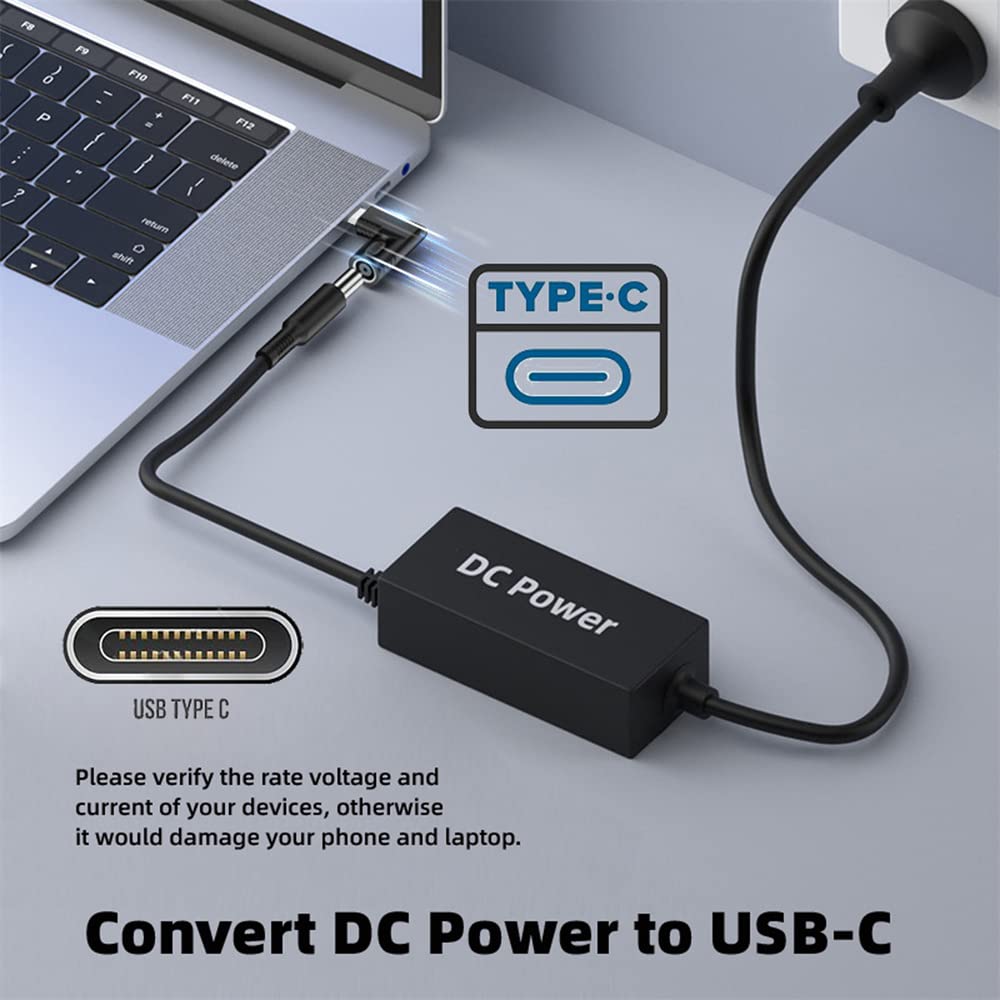 Amazon.com: NFHK DC Jack 3.5x1.35mm Input to USB-C Type-C Angled