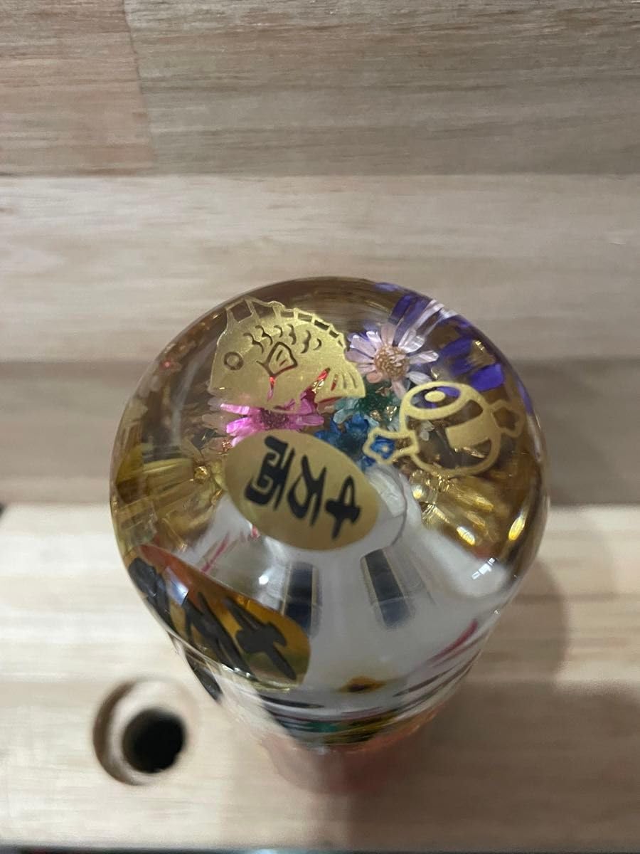 シフトノブ水中花金箔トラックデコトラ旧車車招き猫虎龍鶴花瓶