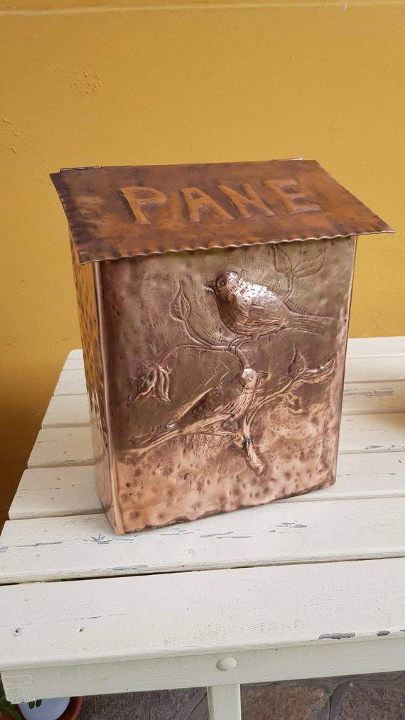 handmade copper breadbox mail packages outside