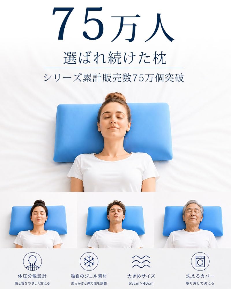 Amazon｜BlueBlood 3D体感ピロー 枕 Classic ブルーブラッド3D体感