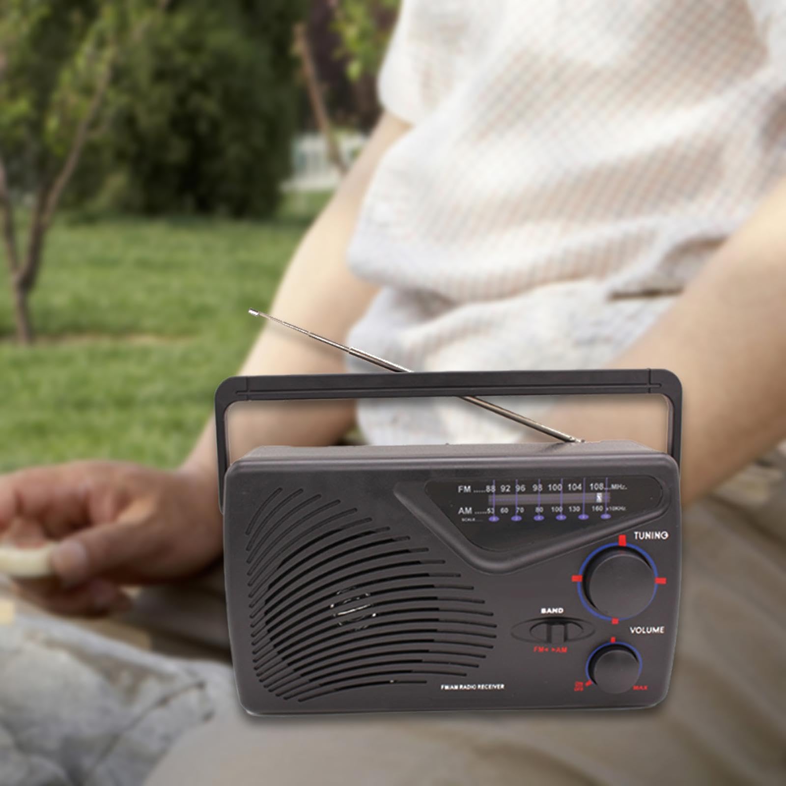 predolo Reproductor de Radio portátil para el hogar, Estilo Retro, Ligero, de Escritorio, para cumpleaños, versátil, fácil de Usar, decoración Am