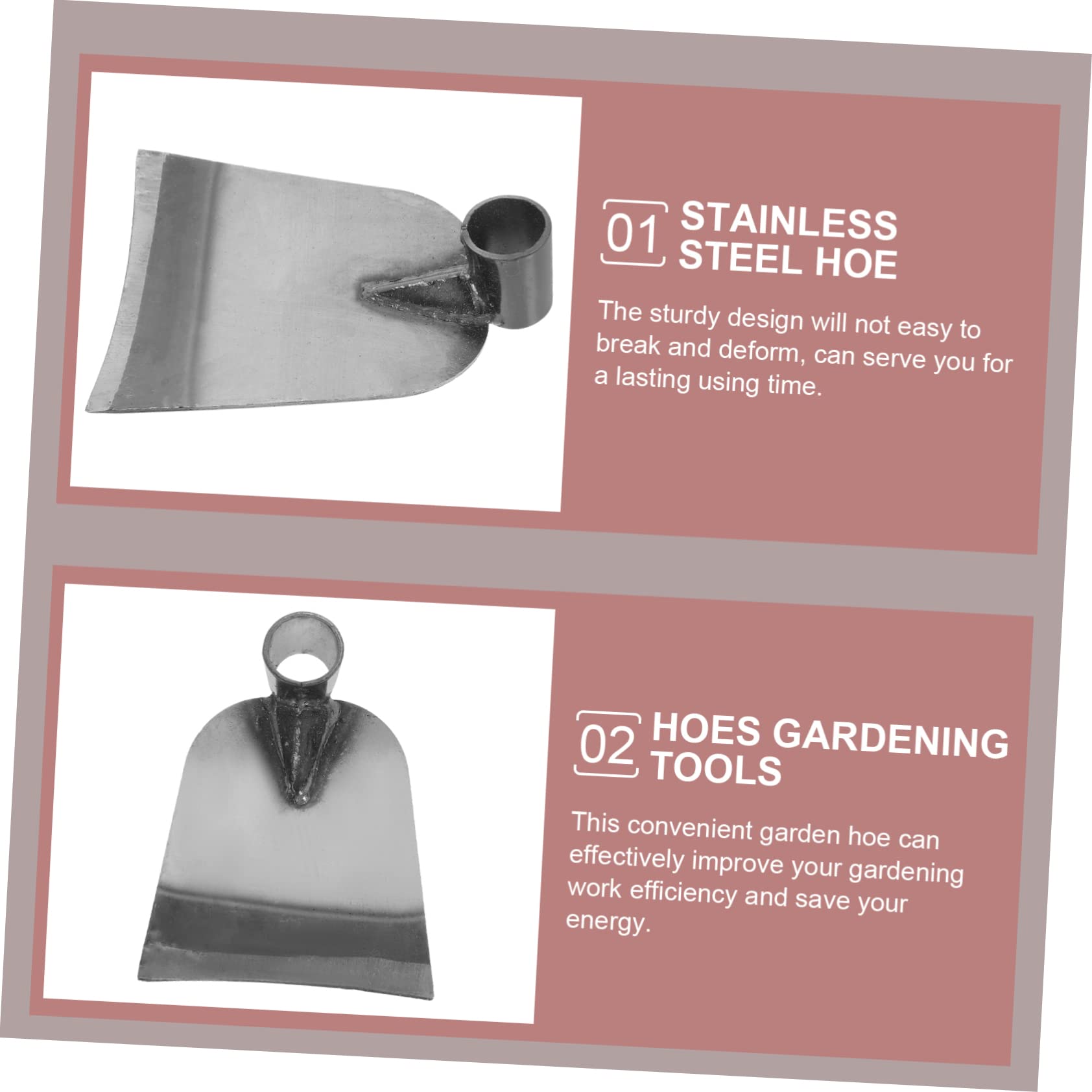 YARNOW Da Giardinaggio Acciaio Inossidabile Strumento per Scavare e Diserbare Giardino Resistente e Facile da Usare per Piante e Fiori Manico Ergonomico per Comfort e Controllo