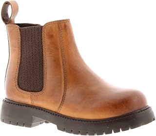 Boys Smart Shoe/Chealsea Boot Zip Fastening Ankle, Chatterbox Tan or Black Sizes 11 to 5