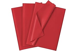 120 Sheets Tissue Paper Bulk for Christmas Gifts, Red Tissue Paper for...