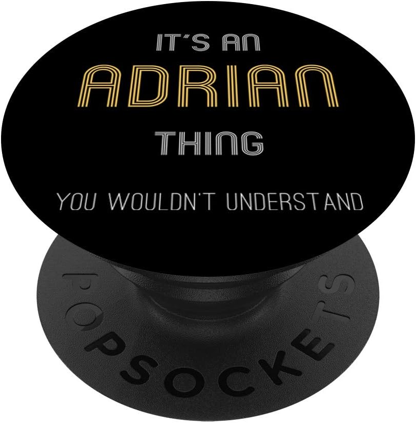 Adrian Custom Name Funny Sayings Personalized Gift Black
