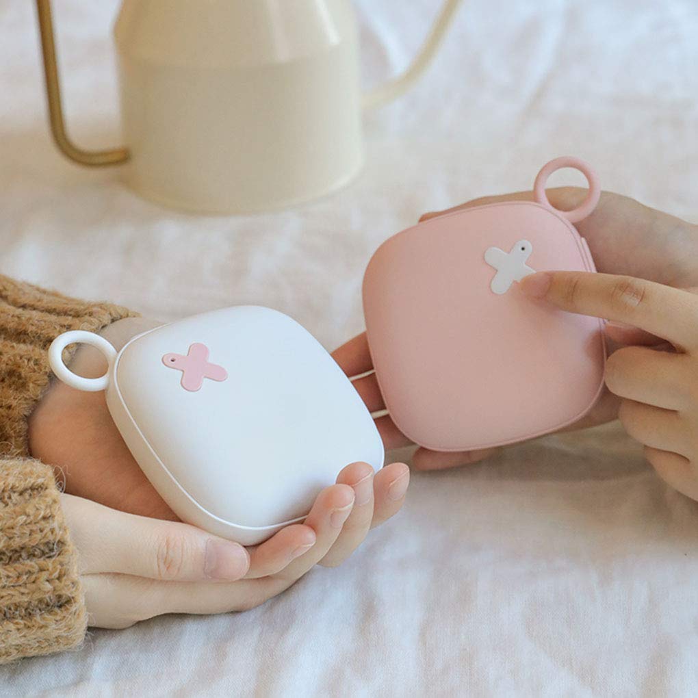 Regalo Calentadores De Manos Recargable Portátil Calentador Doble Cara USB Reutilizable Power Bank Calentamiento Rápido Calentadores Invierno Regalos Invierno