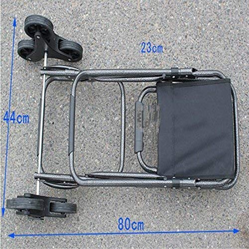 Einkaufstrolley, faltbarer Einkaufstrolley, Lebensmittelwagen mit Rädern, faltbarer Einkaufswagen, Treppenkletterwagen… – Bild 4