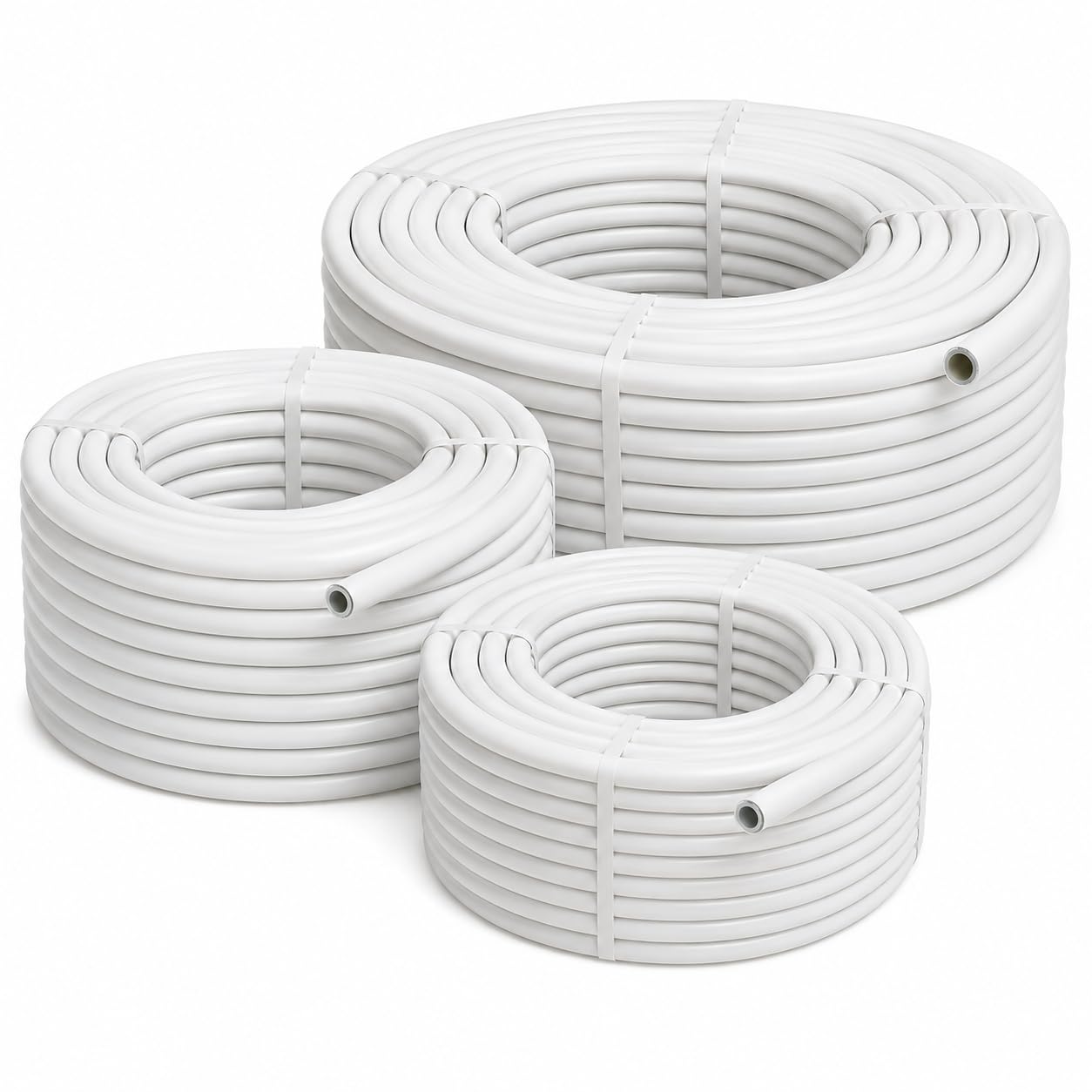 Alu-Verbundrohr 16x2 mm 200m – Vielseitig einsetzbares Mehrschichtverbundrohr für Fußbodenheizung, Haustechnik, Heizung & Kühlung – PEX-AL-PEX